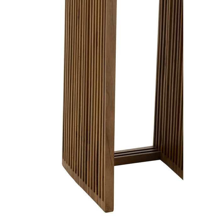 Bijzettafel Naturel Recycled hout 34 cm 34x34x88 cm-Bijzettafels-J-Line