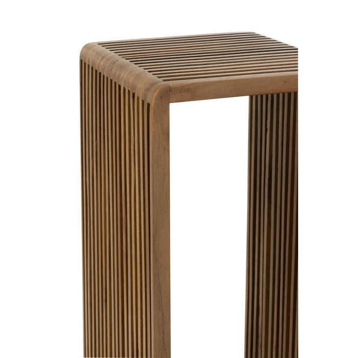 Bijzettafel Naturel Recycled hout 34 cm 34x34x88 cm-Bijzettafels-J-Line