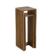 Bijzettafel Naturel Recycled hout 34 cm 34x34x88 cm-Bijzettafels-J-Line