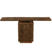 Bijzettafel Naturel Recycled hout 40x150 cm-Bijzettafels-J-Line