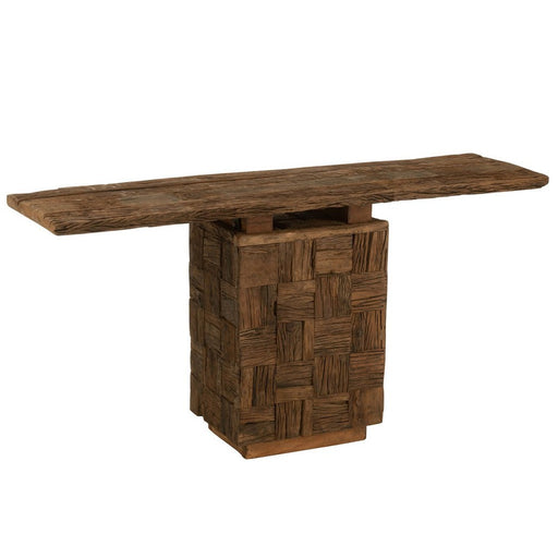 Bijzettafel Naturel Recycled hout 40x150 cm-Bijzettafels-J-Line