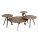 Bijzettafel Naturel Recycled hout Rond 30 cm 30x30x45 cm-Bijzettafels-J-Line