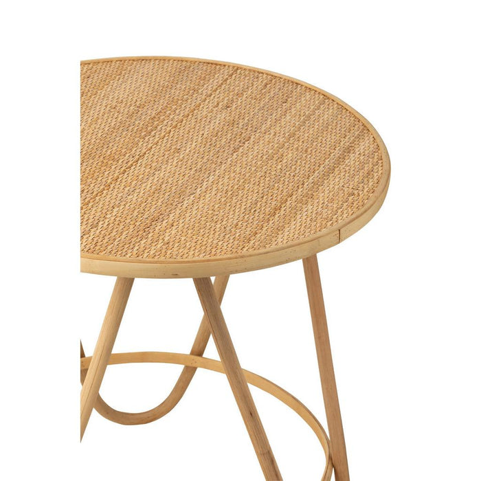 Bijzettafel Naturel Rotan S 60 cm 60x60x64 cm-Bijzettafels-J-Line