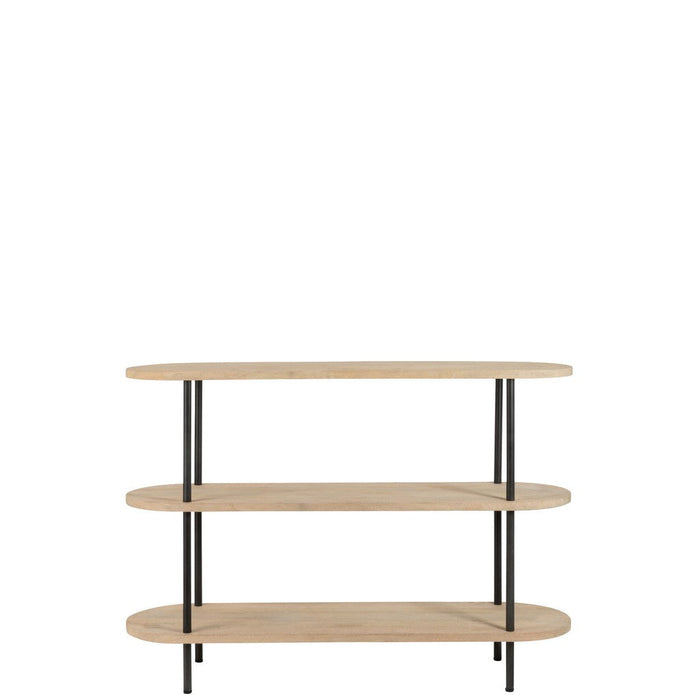 Bijzettafel Naturel Staal 40x140 cm-Bijzettafels-J-Line