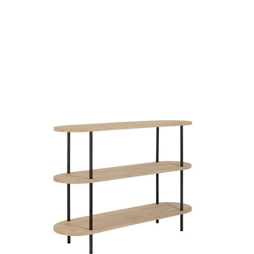 Bijzettafel Naturel Staal 40x140 cm-Bijzettafels-J-Line