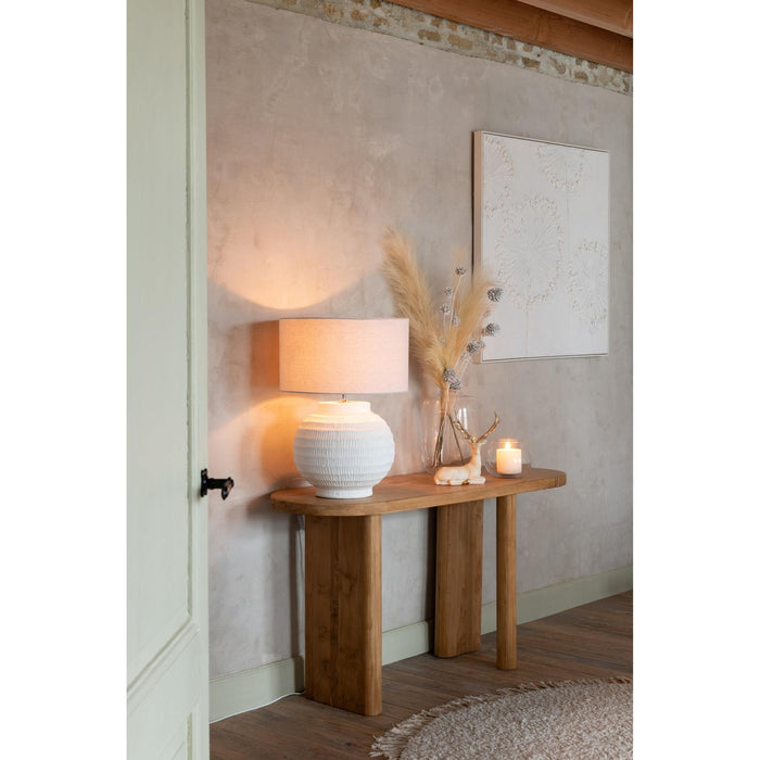 Bijzettafel Naturel Teakhout 50x150 cm-Bijzettafels-J-Line
