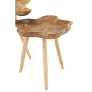 Bijzettafel Naturel Teakhout 60 cm 60x60x55 cm-Bijzettafels-J-Line