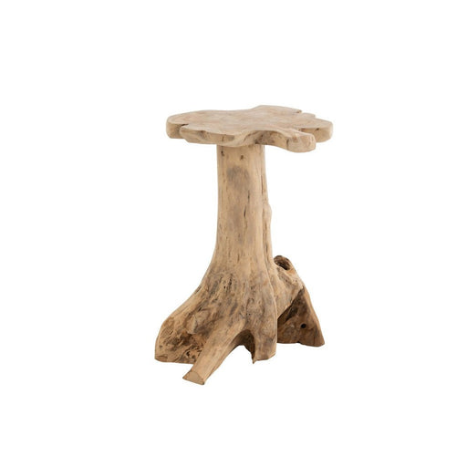 Bijzettafel Naturel Teakhout L 43 cm 43x46.5x65.5 cm-Bijzettafels-J-Line
