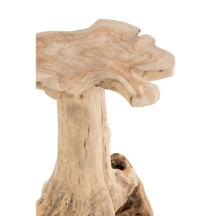 Bijzettafel Naturel Teakhout L 43 cm-Bijzettafels-J-Line
