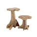 Bijzettafel Naturel Teakhout L 43 cm-Bijzettafels-J-Line