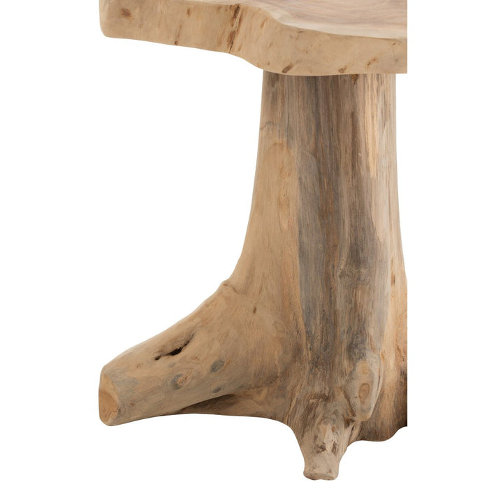 Bijzettafel Naturel Teakhout S 38 cm-Bijzettafels-J-Line