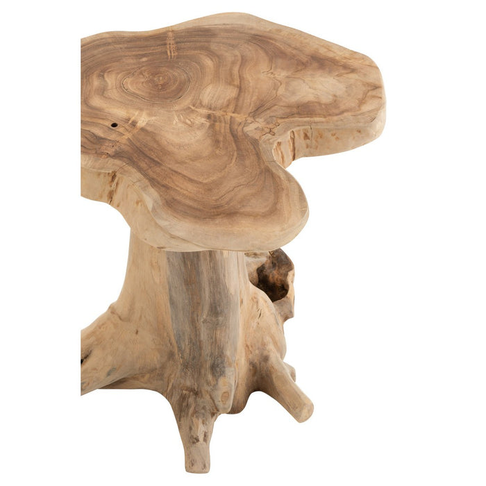 Bijzettafel Naturel Teakhout S 38 cm-Bijzettafels-J-Line
