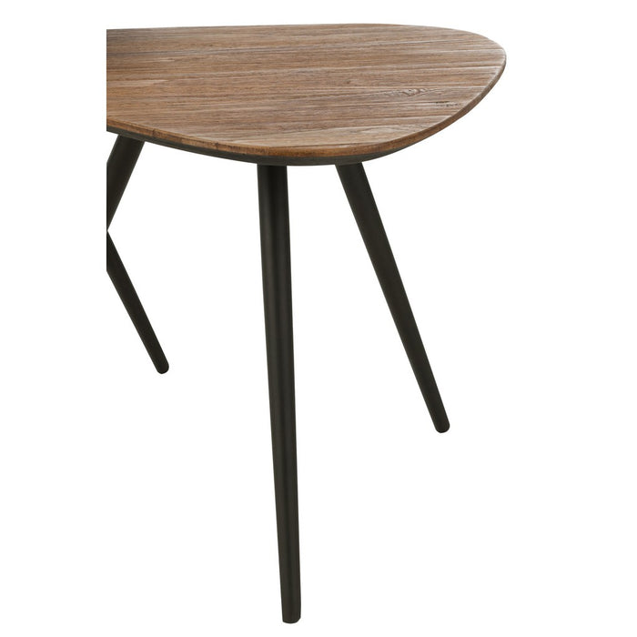 Bijzettafel Naturel ijzer 50 cm 50x50x50 cm-Bijzettafels-J-Line