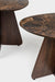 Bijzettafel Naut Set van 2 Ceramics Bruin 53x39 cm-Bijzettafels-Creating Home