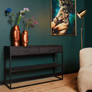 Bijzettafel New York 2 lades 120x35x76 cm-Bijzettafels-Starfurn