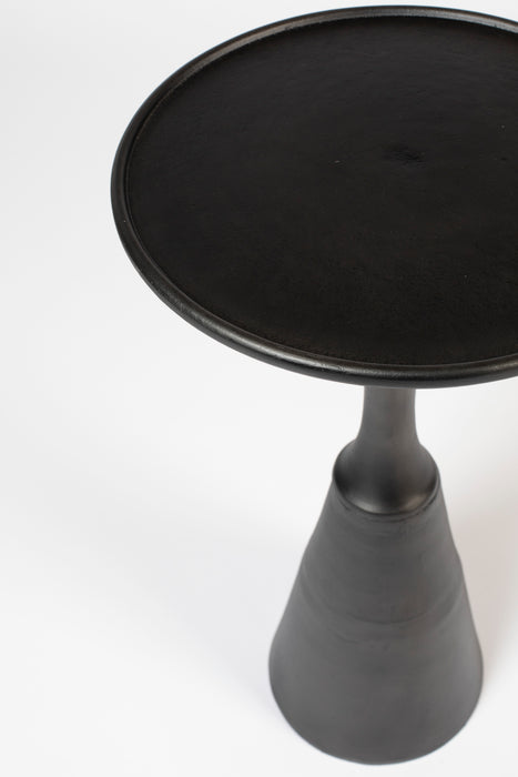 Bijzettafel Noah Antique Aluminum Zwart Ø35x65 cm-Bijzettafels-Creating Home