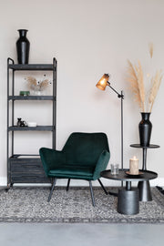 Bijzettafel Noah Antique Aluminum Zwart Ø35x65 cm-Bijzettafels-Creating Home