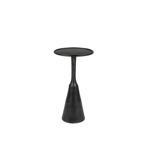 Bijzettafel Noah Antique Aluminum Zwart Ø35x65 cm-Bijzettafels-Creating Home