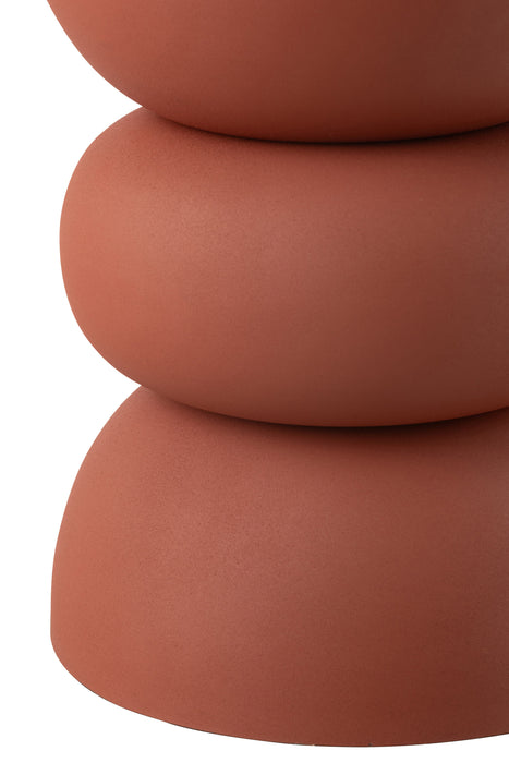 Bijzettafel Oranje Ijzer 32 cm-Bijzettafels-J-Line