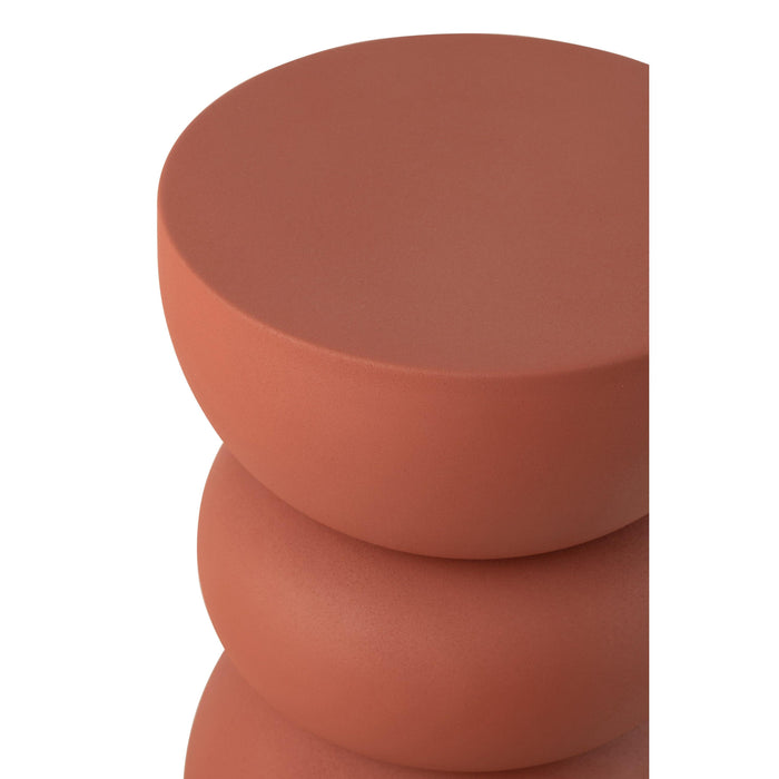 Bijzettafel Oranje Ijzer 32 cm-Bijzettafels-J-Line