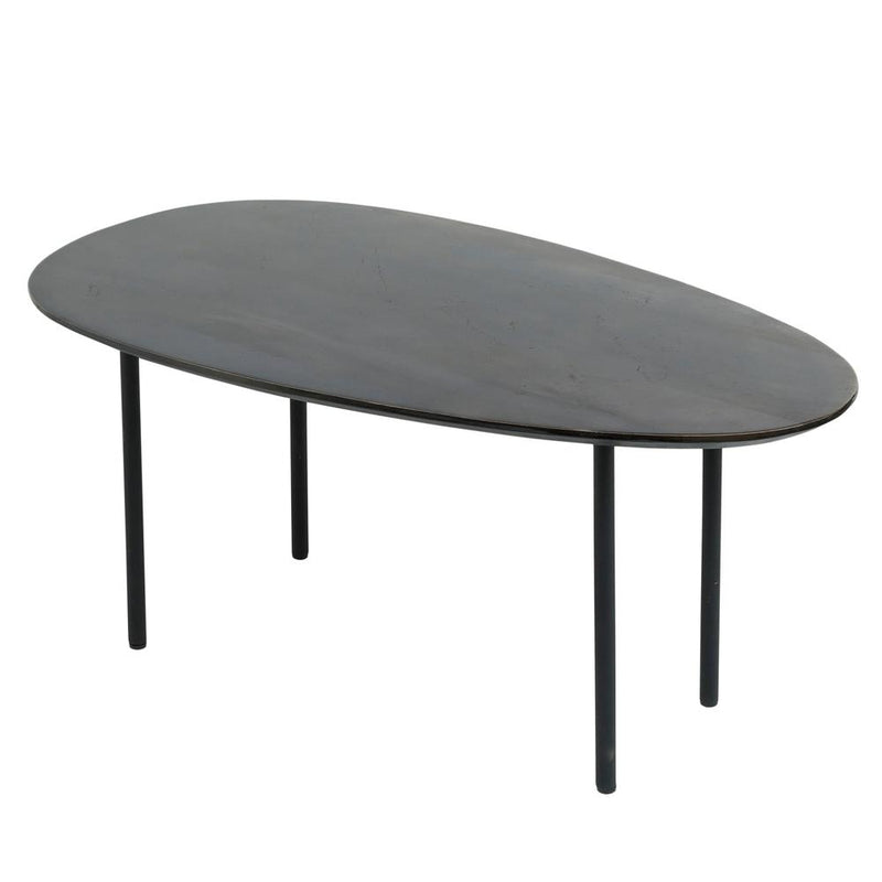 Bijzettafel Oxil Zwart 50x90 cm-Bijzettafels-PTMD