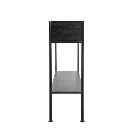Bijzettafel Ray Zwart 28x121 cm-Bijzettafels-PTMD