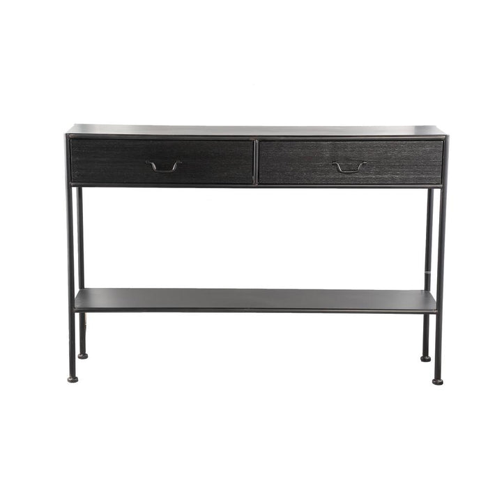 Bijzettafel Ray Zwart 28x121 cm-PTMD