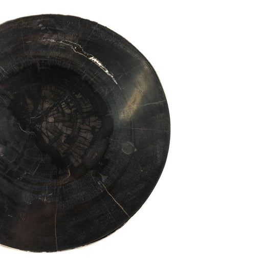 Bijzettafel Rillix Versteend Hout Zwart 30 cm-Bijzettafels-PTMD