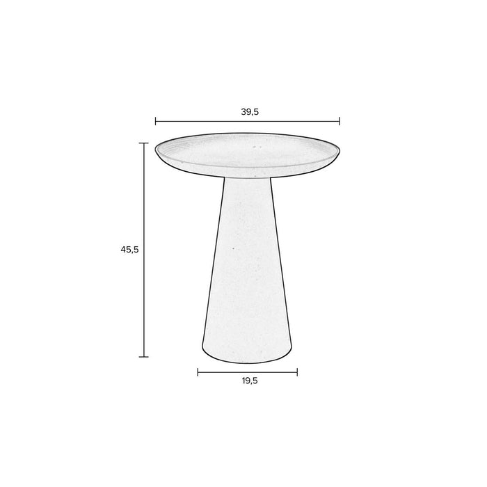 Bijzettafel Ringar | Large Ivory | Metaal-Bijzettafels-Creating Home