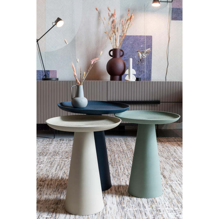 Bijzettafel Ringar Large Metaal Blauw Ø39.5x45.5 cm-Bijzettafels-Creating Home