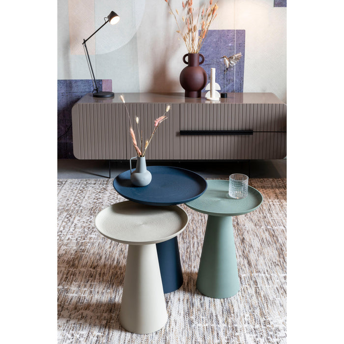 Bijzettafel Ringar Large Metaal Blauw Ø39.5x45.5 cm-Bijzettafels-Creating Home