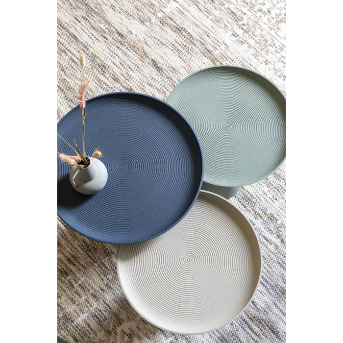 Bijzettafel Ringar Large Metaal Blauw Ø39.5x45.5 cm-Bijzettafels-Creating Home