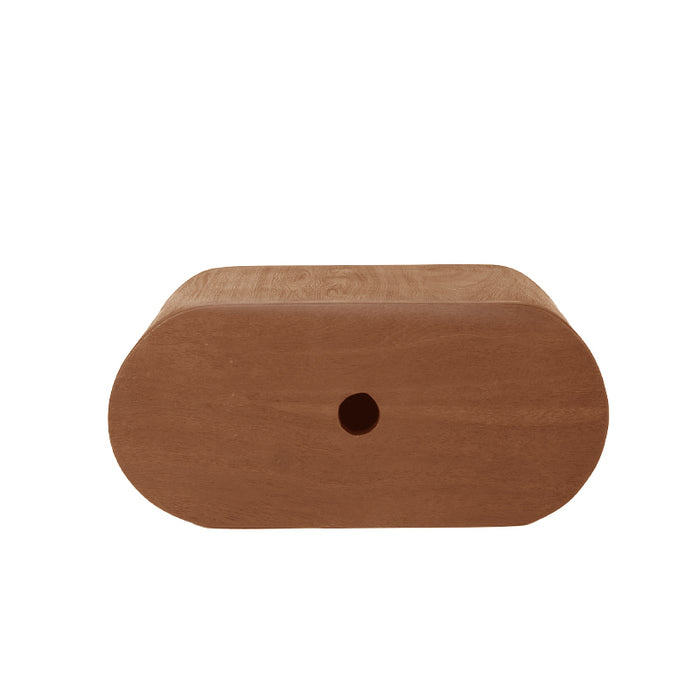 Bijzettafel Rise Nature Smooth Mangohout 45 cm 45x30x20 cm-Wandplanken-LABEL51