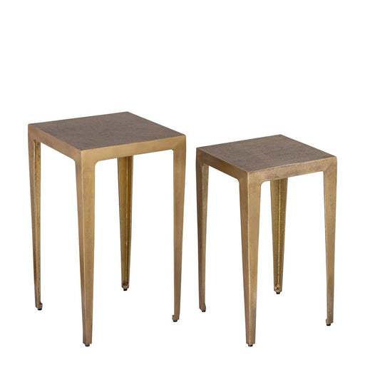 Bijzettafel Rivva Geel 32 cm-Bijzettafels-PTMD