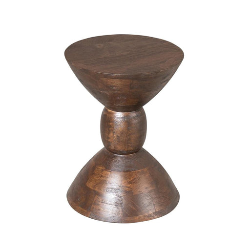 Bijzettafel Ron Bruin Mangohout 30 cm 30x30x40 cm-Bijzettafels-Starfurn