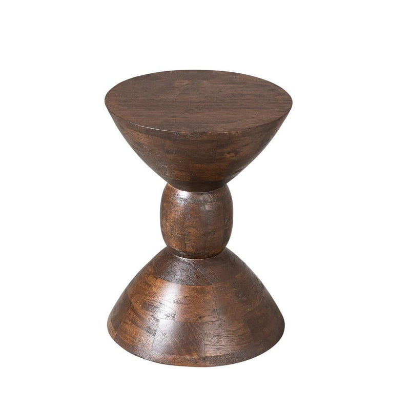 Bijzettafel Ron Bruin Mangohout 30 cm 30x30x40 cm-Bijzettafels-Starfurn