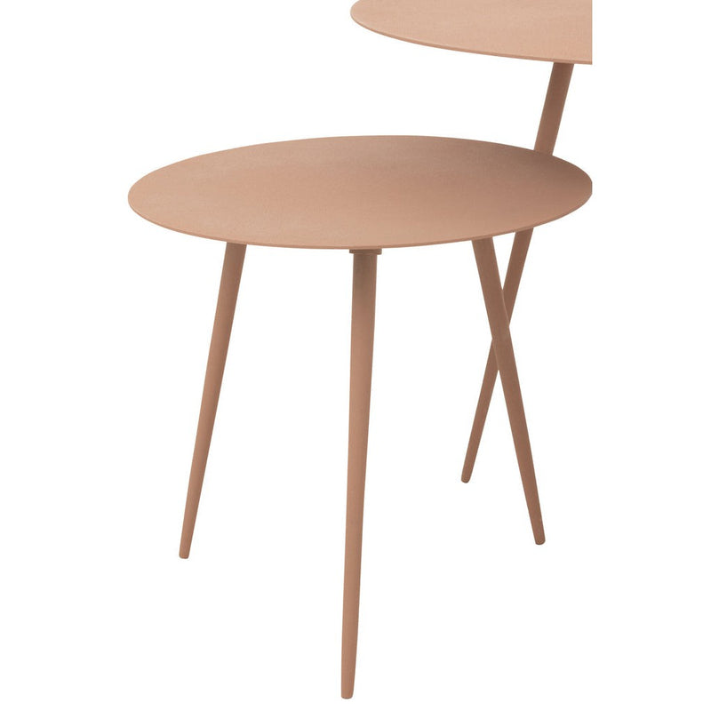 Bijzettafel Roze Ijzer 56 cm 56x56x44.5 cm-Bijzettafels-J-Line