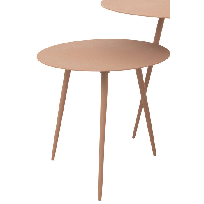 Bijzettafel Roze ijzer 56 cm 56x56x44.5 cm-Bijzettafels-J-Line