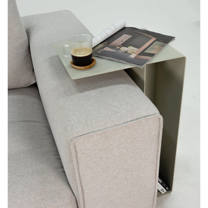 Bijzettafel SLIDE High Banktafel Staal Sand 30x40x68cm-3-Zitsbanken-Spinder