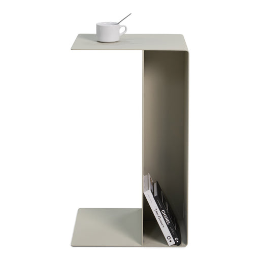 Bijzettafel SLIDE High Banktafel Staal Sand 30x40x68cm-3-Zitsbanken-Spinder