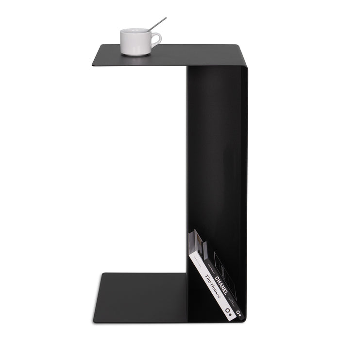 Bijzettafel SLIDE High Banktafel Staal Zwart 30x40x68cm Spinder Design-Bijzettafels-Spinder