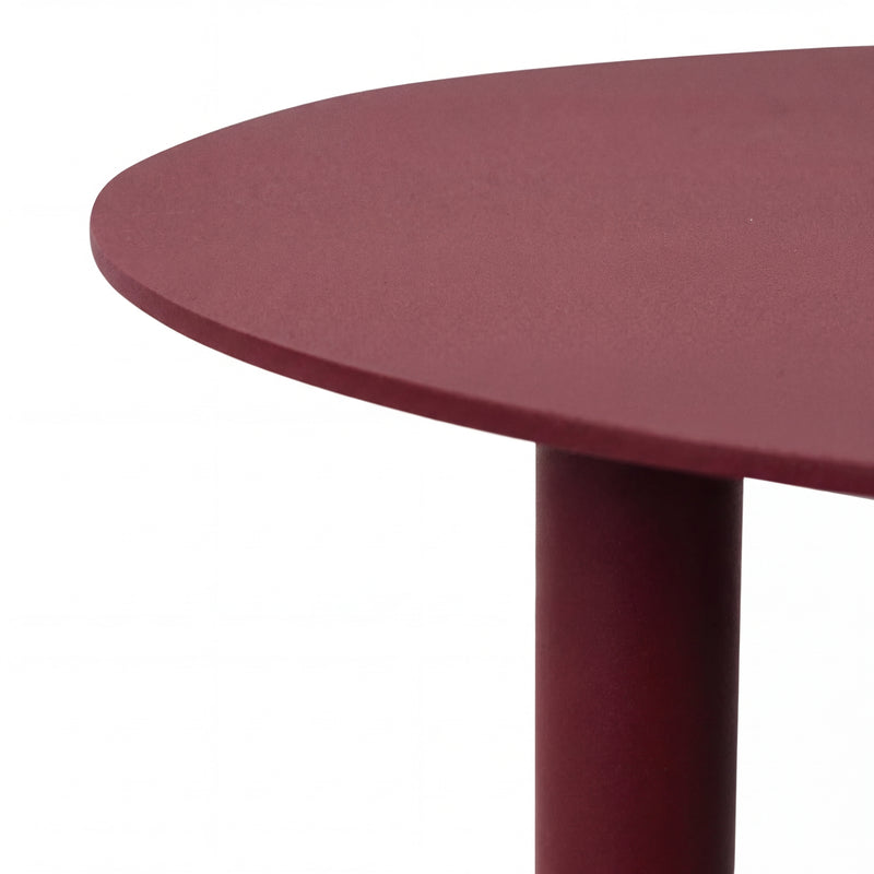 Bijzettafel SUNNY 50 Staal Burgundy 40x40x50cm Spinder Design-Bijzettafels-Spinder