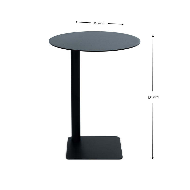 Bijzettafel SUNNY 50 Staal Burgundy 40x40x50cm Spinder Design-Bijzettafels-Spinder