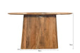 Bijzettafel Salvator Mangohout Bruin 140x40 cm-Bijzettafels-Livingfurn