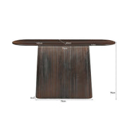 Bijzettafel Salvator Mangohout Bruin 40x140 cm 31188-Bijzettafels-Livingfurn