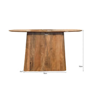 Bijzettafel Salvator Mangohout Bruin 40x140 cm 31435-Bijzettafels-Livingfurn