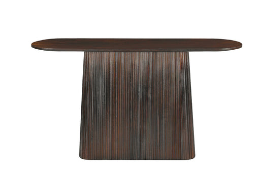 Bijzettafel Salvator Mangohout Bruin 40x140 cm-Wandtafels-Livingfurn