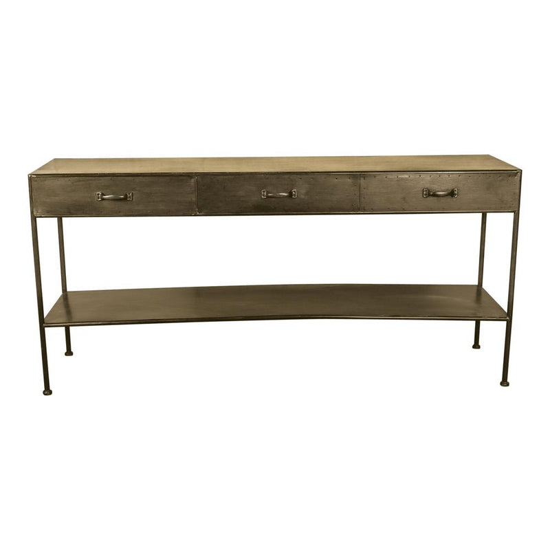 Bijzettafel Simple Geel 31x172 cm-Bijzettafels-PTMD