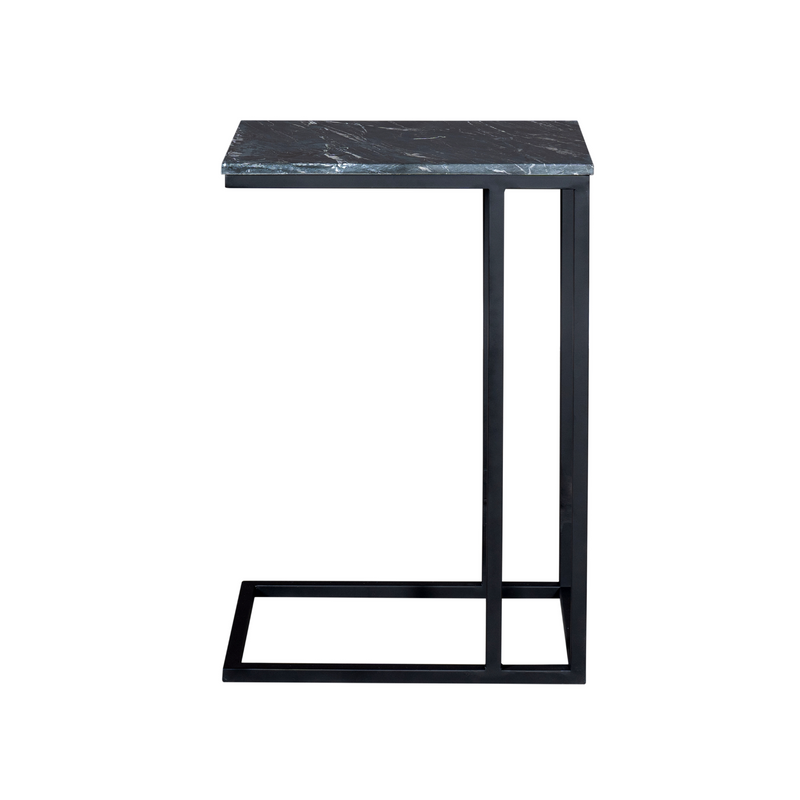 Bijzettafel Slider Marmer Hoog Zwart 40x30x73 cm-Bijzettafels-Starfurn