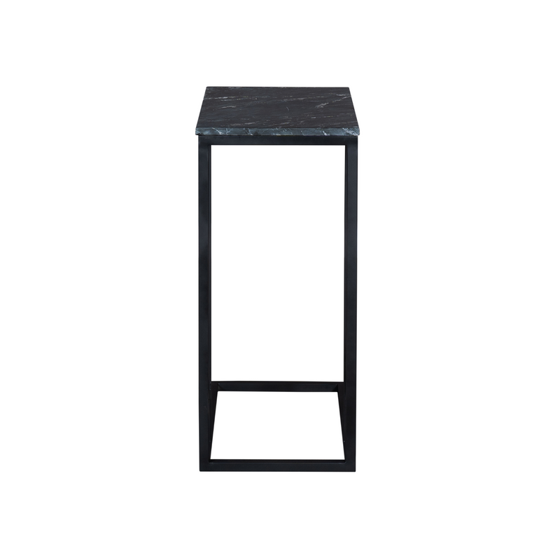 Bijzettafel Slider Marmer Hoog Zwart 40x30x73 cm-Bijzettafels-Starfurn